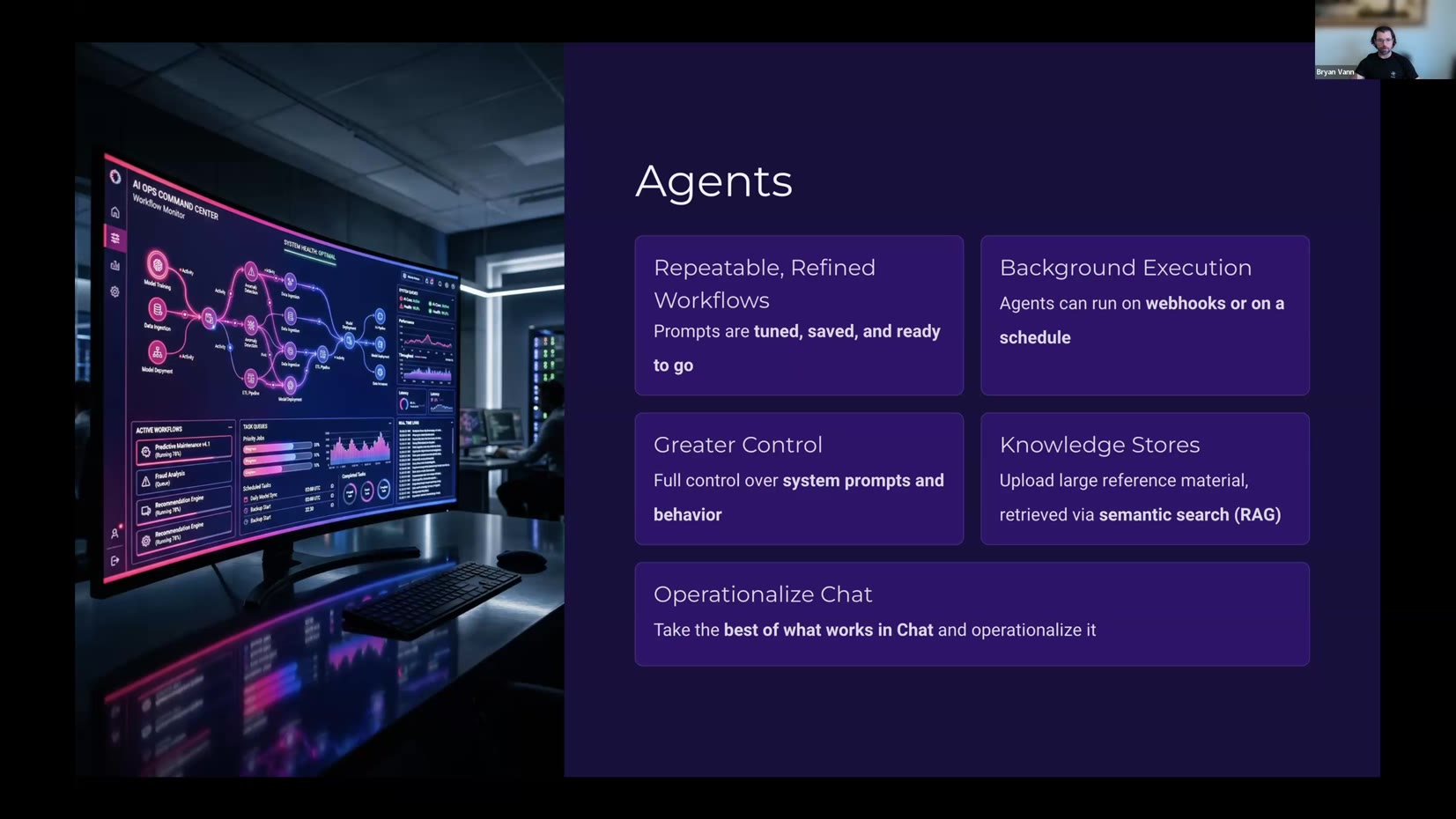 Agents feature overview slide